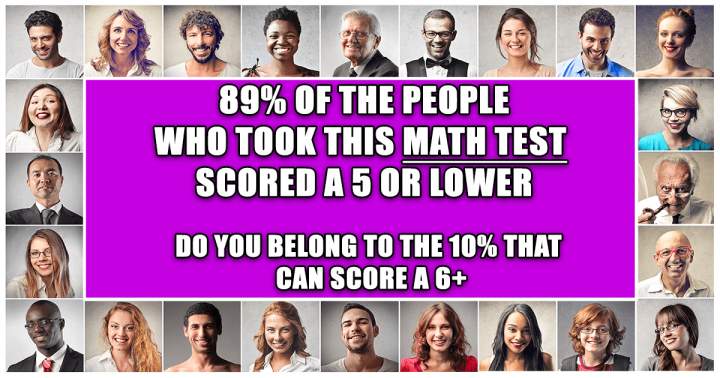 Test Your Math Skills