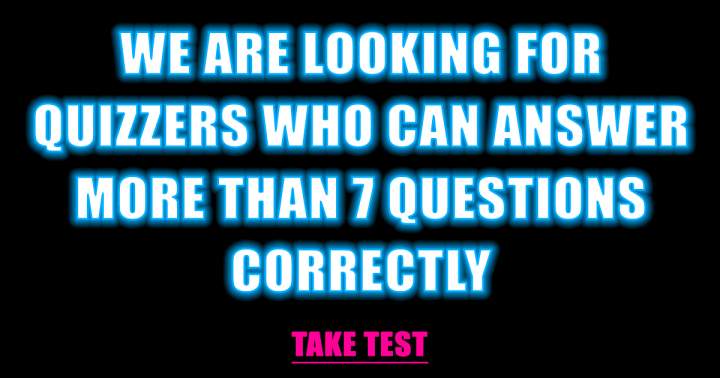 Are you the quizzer we are looking for?