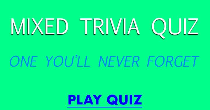 Banner for Mixed Trivia Quiz