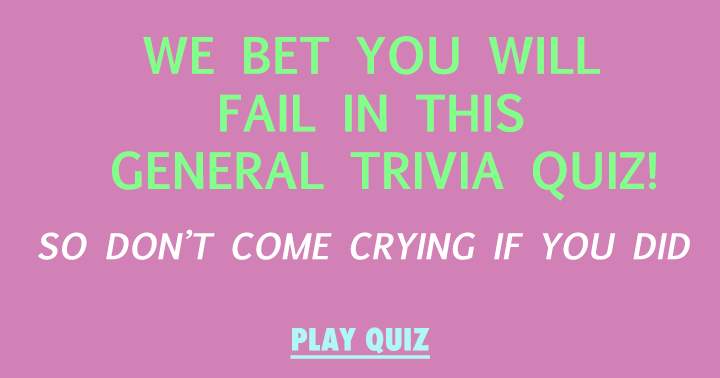 Banner for General Trivia Quiz