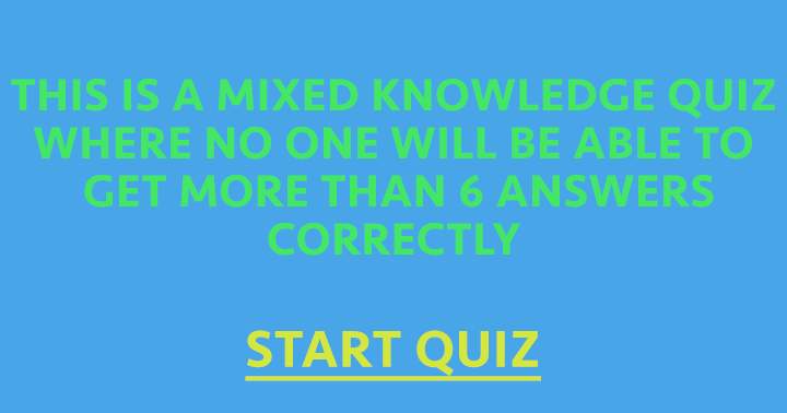 Banner for Mixed Knowledge Quiz