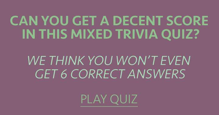Banner for Mixed Trivia Quiz