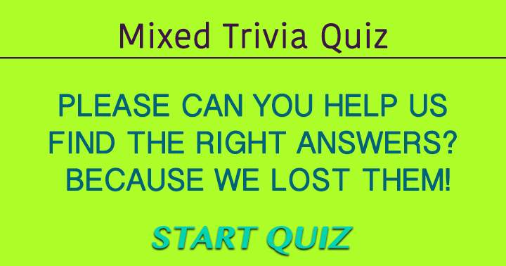 Banner for Mixed Trivia Quiz