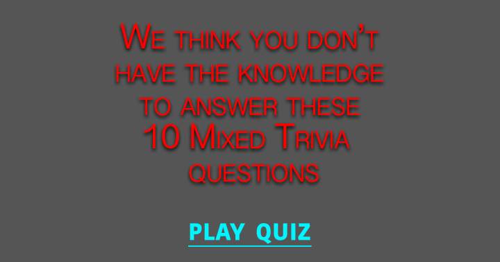 Banner for Mixed Trivia Quiz