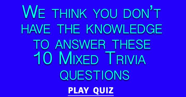 Banner for Mixed Trivia Quiz