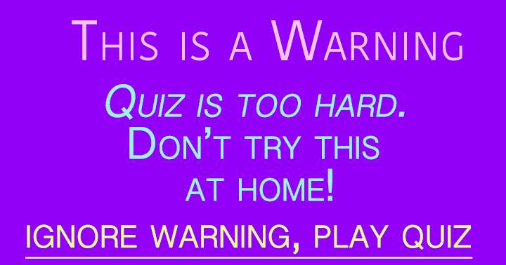 Banner for THIS IS A WARNING!