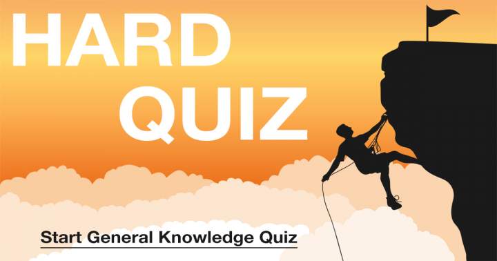 Banner for Hard General Knowledge Quiz