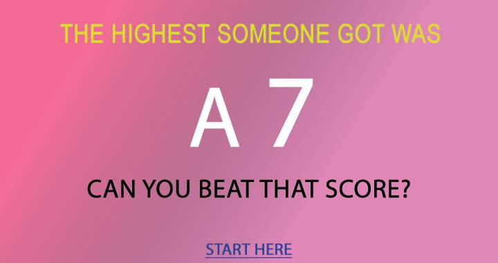 Banner for Can you beat this score?