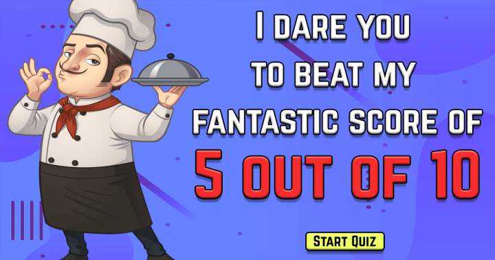 Banner for Test your knowledge of Food & Beverages with this quiz.