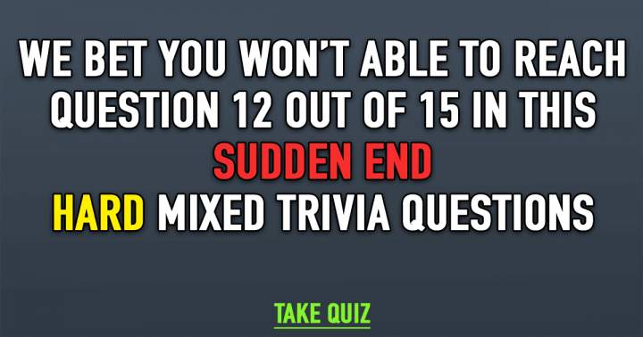 Banner for Mixed Trivia Questions with an Abrupt Termination