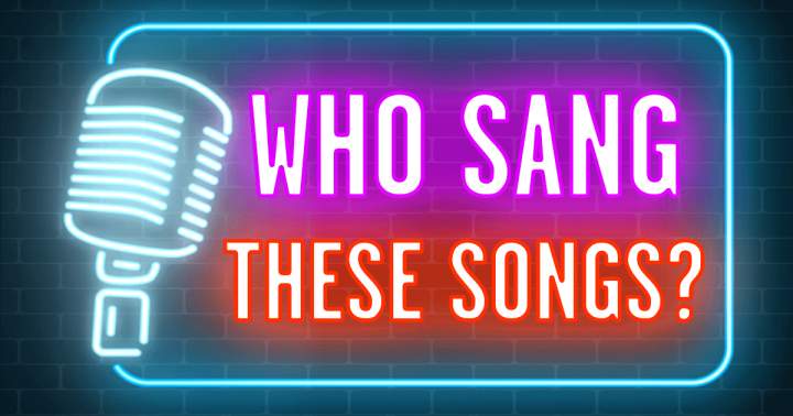 Banner for Can you identify the singer of these songs?