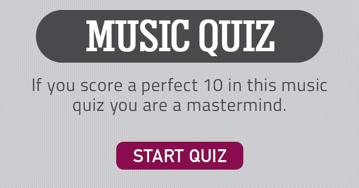 Banner for Can you claim to be a pop music genius?