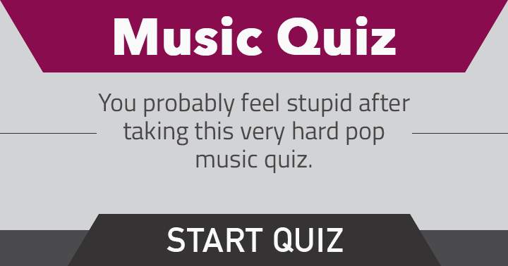 Banner for Most people felt stupid after aking this very hard music quiz