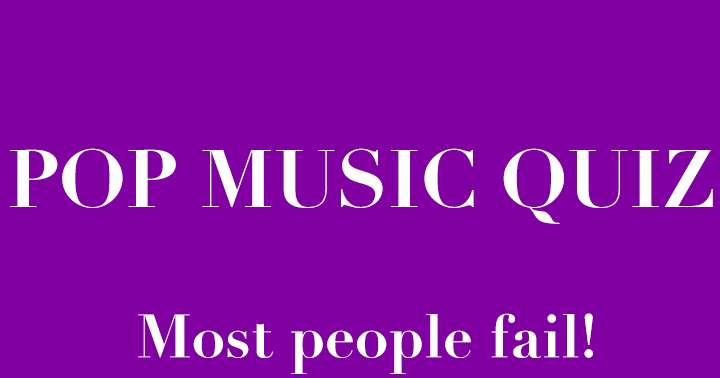 Banner for Popular music quiz.