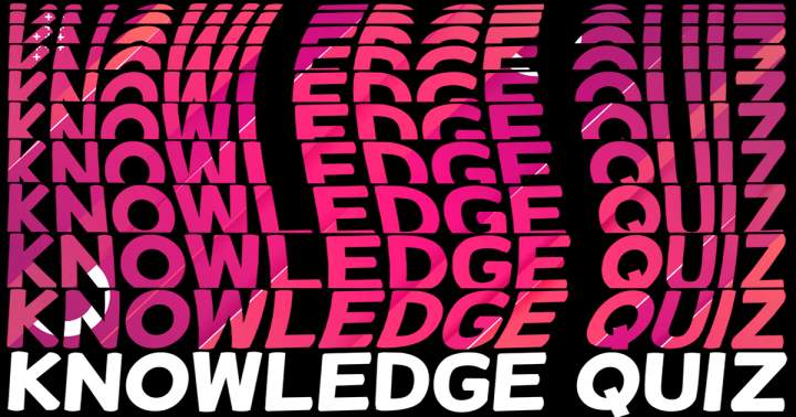 Banner for Quiz of knowledge.