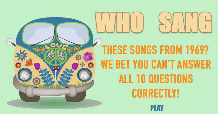 Banner for A quiz showcasing songs from 1969!