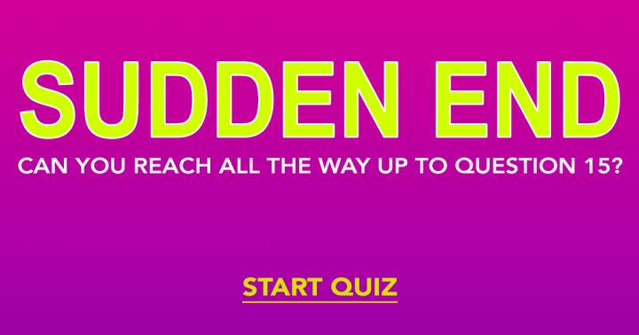 Banner for General Knowledge Sudden End