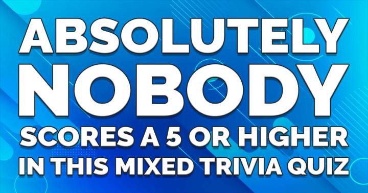 Banner for Mixed Trivia Quiz.