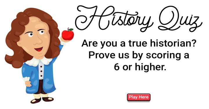 Banner for Quiz on history.