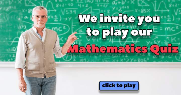 Banner for Quiz in Mathematics.