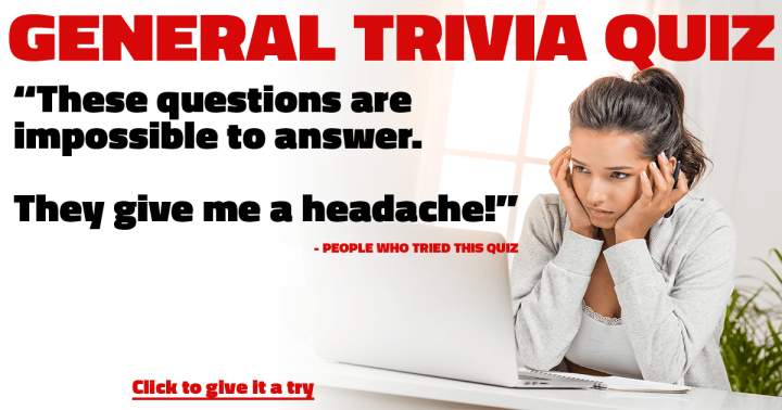 Banner for Quiz on General Trivia.