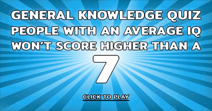 Banner for A Quiz testing your General Knowledge.