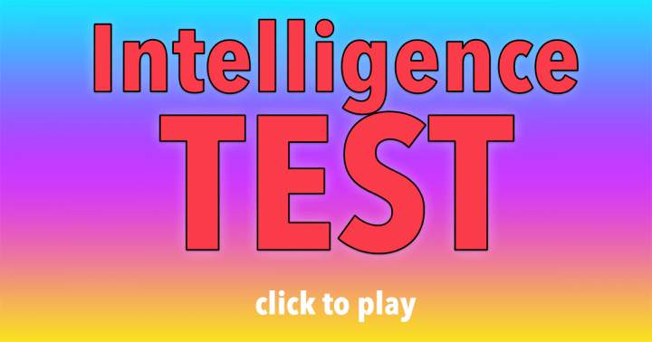 Banner for Intelligence Test