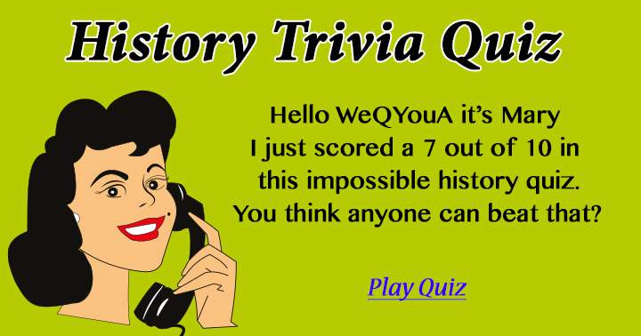 Banner for Quiz on Historical Trivia