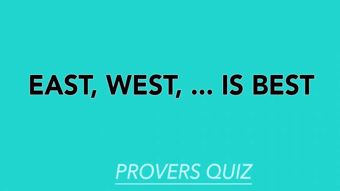 Banner for Proverbs quiz.