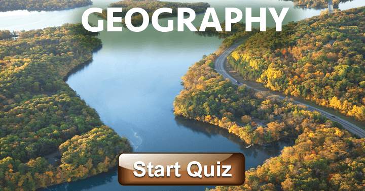 Banner for 10 questions trivia quiz about geography, try answering them all correctly.