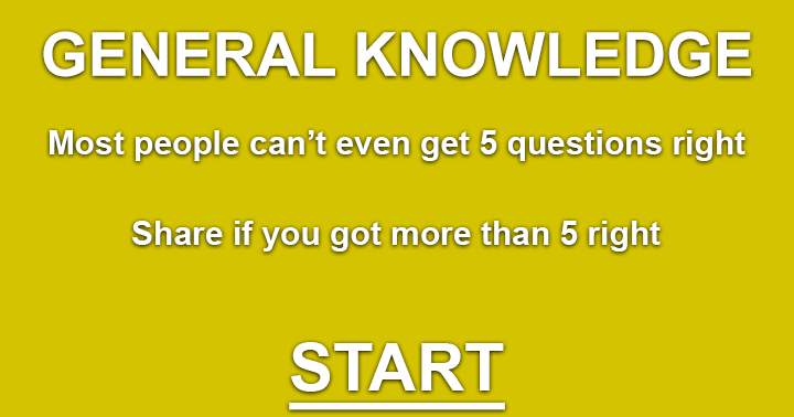 Banner for It is unlikely that most people will pass the General Knowledge quiz.