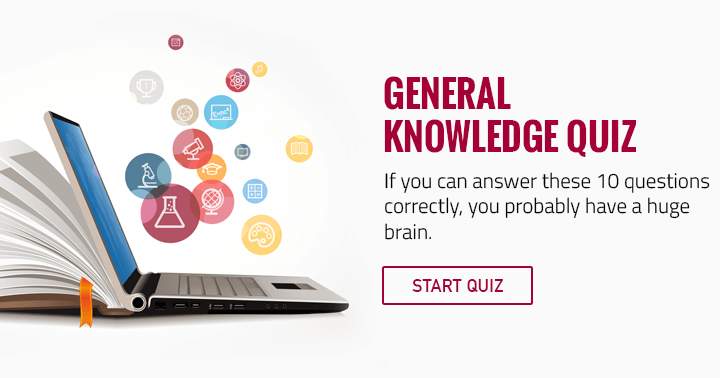 Banner for Answering these 10 questions correctly suggests an impressive intellect.