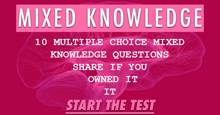 Banner for 10 Mixed knowledge questions. Try scoring a 6 or better.