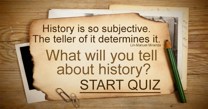 Banner for Quiz on history.