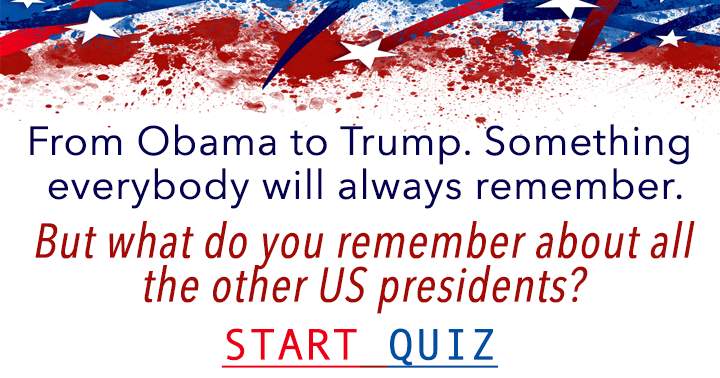 Banner for Quiz of the Presidents.