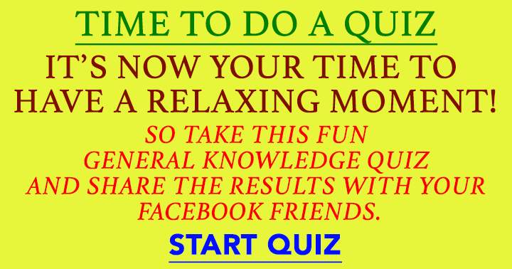 Banner for Quiz on General Knowledge.