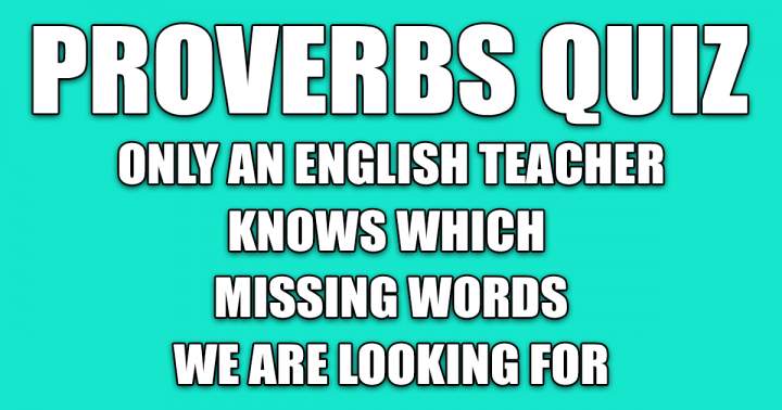 Banner for Proverbs Quiz