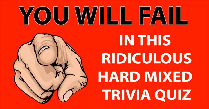 Banner for Ridiculously difficult mixed trivia quiz.