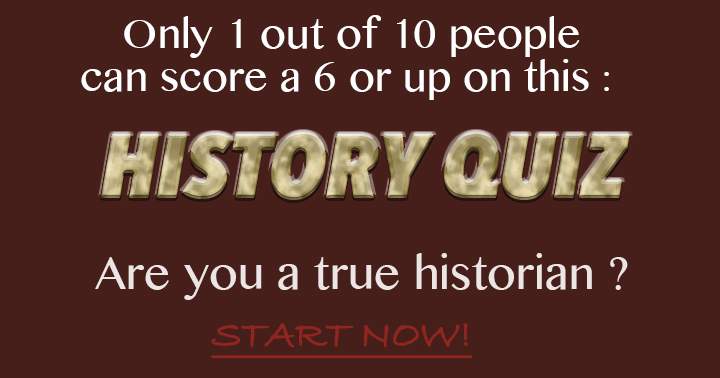 Banner for Are you a true historian? Take the challenge!