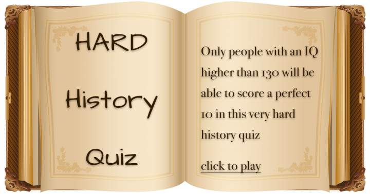 Banner for Test your knowledge with this History Quiz.