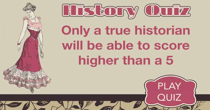 Banner for Only historians can score a 5 or better