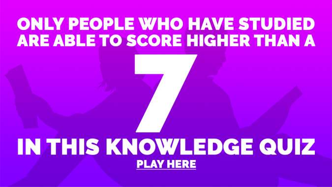 Banner for Complete the Knowledge Quiz.