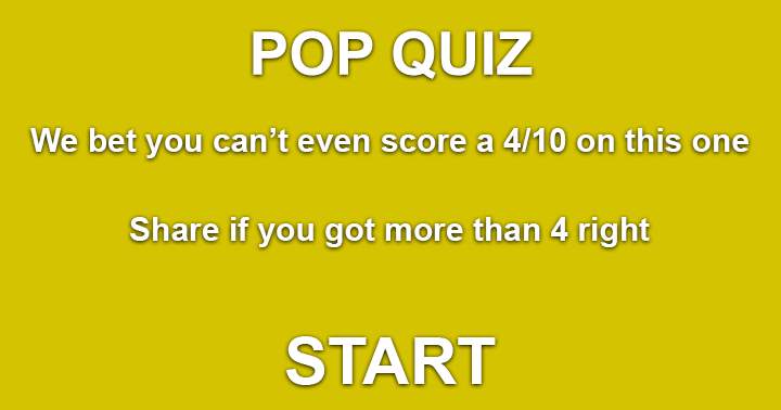 Banner for Do you think you have what it takes to score at least 4/10 on this Pop Music Quiz?