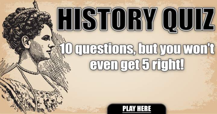 Banner for Historical events quiz.