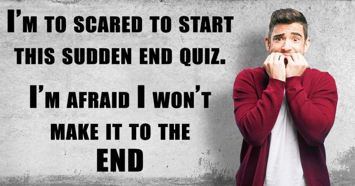 Banner for Sudden End Quiz