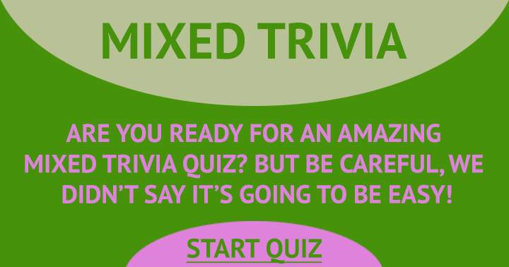 Banner for Mixed Trivia Quiz