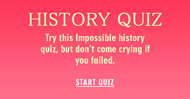 Banner for Very hard history quiz