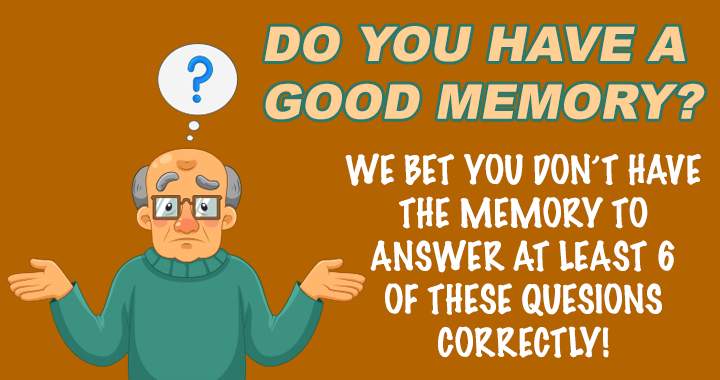 Banner for Let's see how good your memory is!