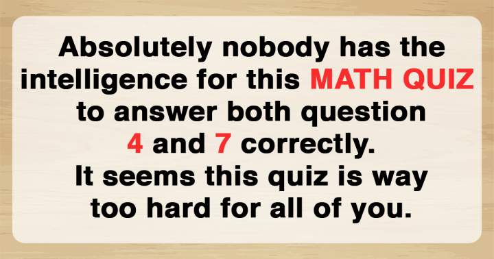 Banner for Test Your Math Knowledge