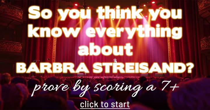 Banner for Barbra Streisand Quiz